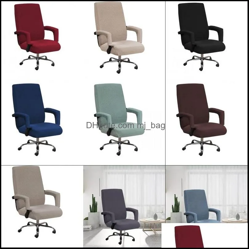 Washable Chair Back Cover Set Multi Color Home Cleaning Elastic Case Office Computers Chair Handrail Covers New Arrival 22sp G2