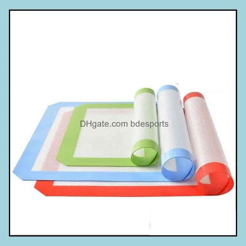 Silicone Dab Mats (16.5 x 11.6 inch) Baking Pad Bakeware Kid Table Mat for Wax Oil Bake Dry Herb Glass Water Bongs Rigs