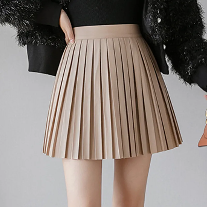High Waist Pleated Mini Skirt - Stylish Streetwear Harajuku