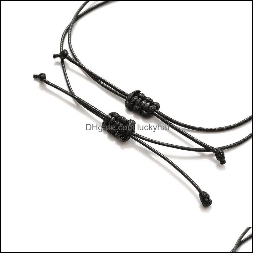 cylindrical white black lava stone bead weave perfume bracelet aromatherapy  oil diffuser bracelet for women men jewelry