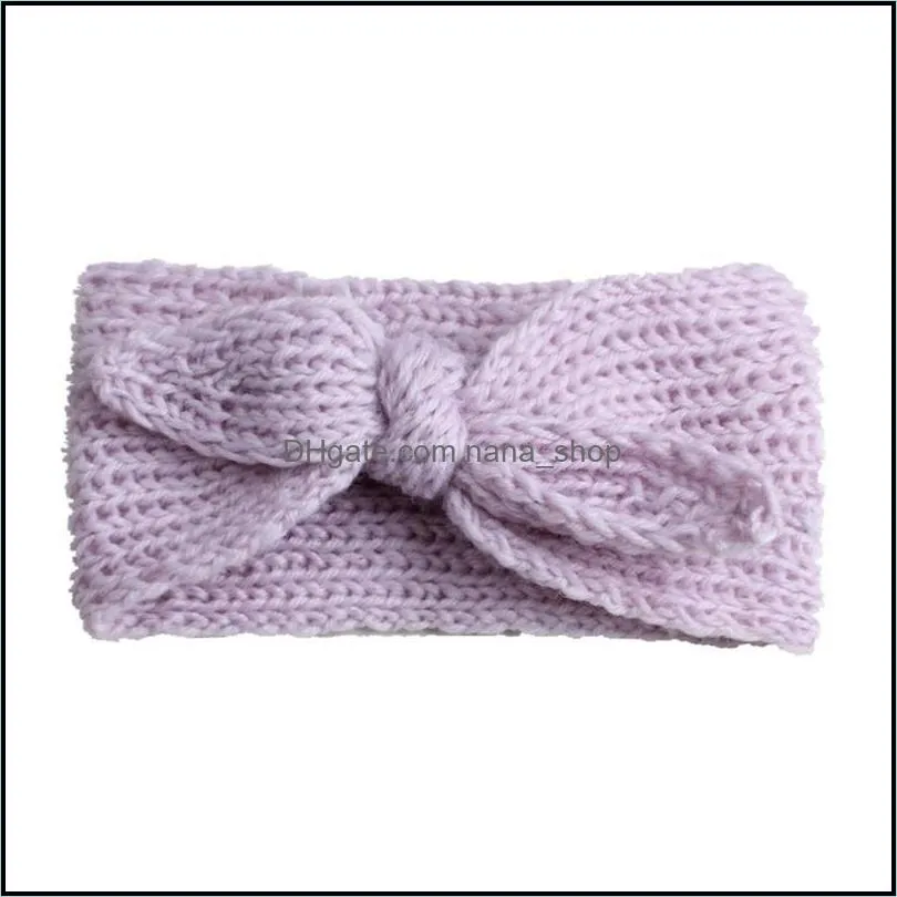 baby Headbands Hairbands Hair Bow Elastics for Baby Girls Newborn Ears Warmer Baby Headband Accessories Knit Crochet Headbands