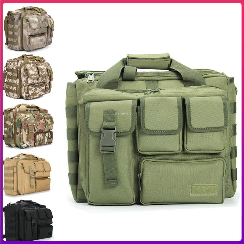 Outdoor-Taschen Taktische Laptoptasche Sport Militär Armee Tarnung Handtasche Schulter Umhängetasche für Jagd Camping Wandern