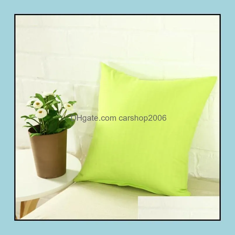 home sofa throw pillowcase pure color polyester white pillow cover cushion cover decor pillow case blank christmas decor gift yhm189-1