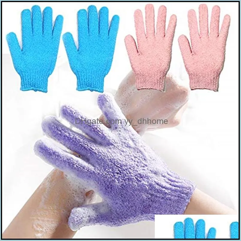 echootime fashion moisturizing spa skin care cloth bath glove mitten exfoliating gloves cloth scrubber face body wll287