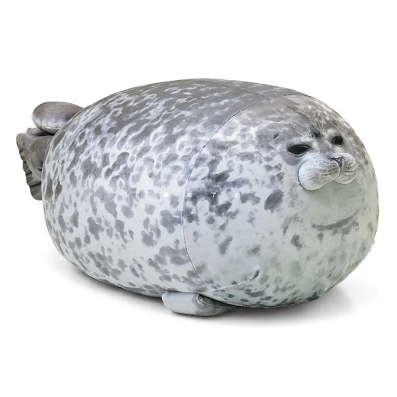 20cm ongry blob seal chubby 3d 참신 바다 사자 인형 봉제 봉제 장난감 아기 잠자는 던지기 베개 선물을위한 소녀 220701