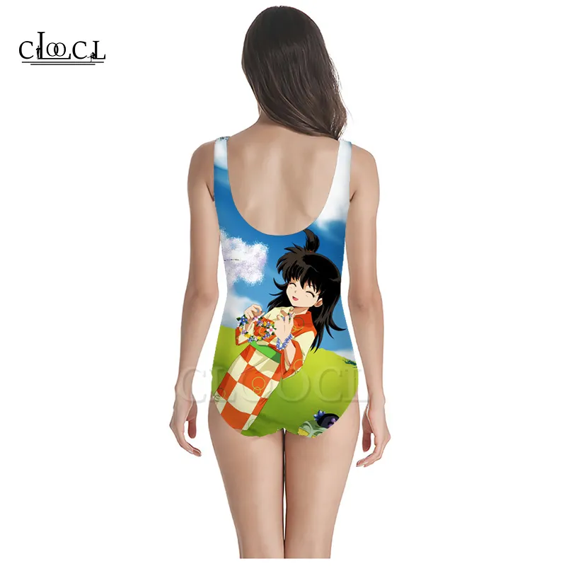 Purchase With No Regrets Japanese Anime Inuyasha 3D Print Girls Onepiece Swimsuit Bathing Suit 