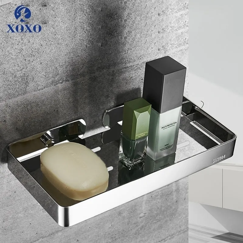 XOXO Bathroom Accessories Soap Dishes Wall Mounted Dish 304 Stainless Steel High quality Basket ZD005ZD006 Y200407