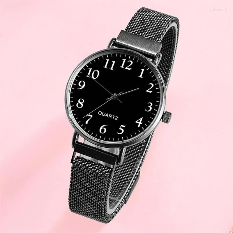 ساعة Wristwatches 2022 نساء الساعات الإناث Aangoy Quartz Ladies Magnetic Strap Clock أعلى العلامة التجارية هدية Montre Femme XQ