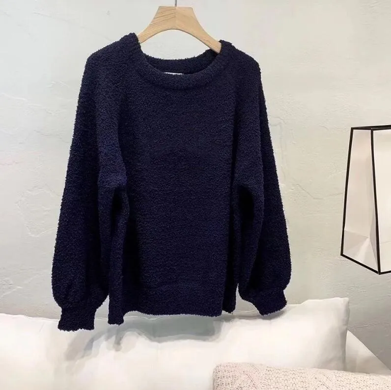 SS21 Europese en Amerikaanse modeontwerper Spring herfst Women Warm Dikke trui zachte comfortabele C Letter Afdrukken Design 3 kleuren