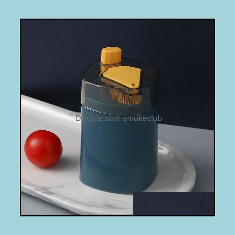 Toothpick Box Sitting Room Home Upscale Automatic Pressing Toothpick Holder Fashionable Creative Restaurant Hotel Toothpick Jar YL1429