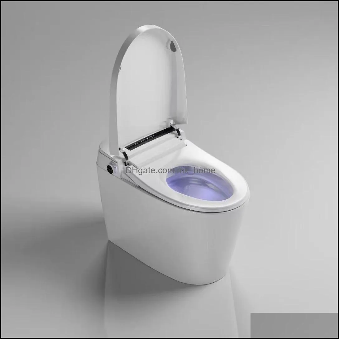 욕실 탱크가없는 전기 마틱 지능형 화장실이있는 리모콘 스마트 WC 비데 드롭 배달 2021 좌석 시설 빌딩 supp