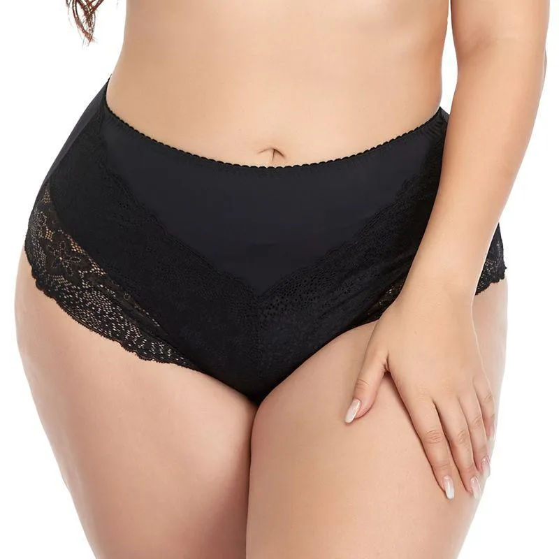 Plus Size Lace Mid Waist Spanx Everyday Shaping Panties Sexy