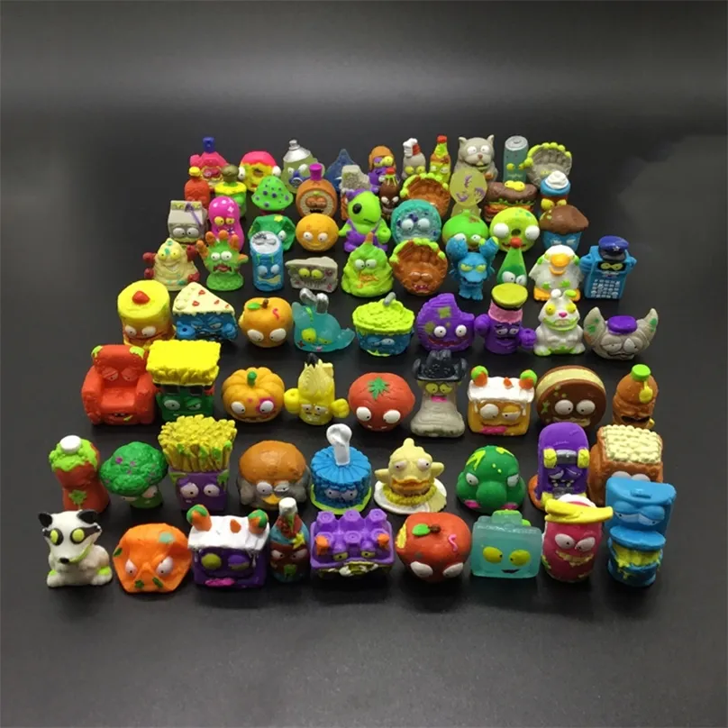 20100pcs Zomlings Trash Dolls Action Cijfers 3cm grove Garbage Collection Model Toys For Kids Birthday Gift 220702