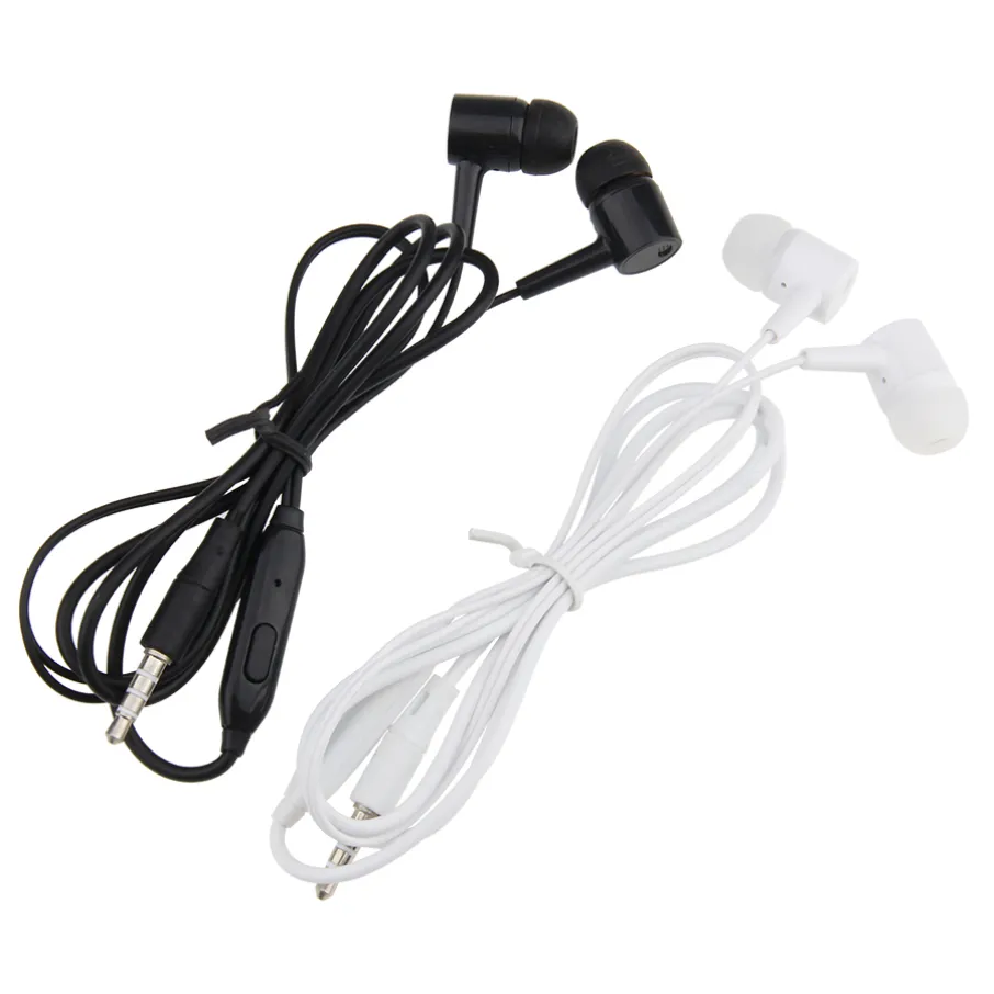 YellowPrice In-Ear Headphones With 3.5mm Jack & Built-In Mic - White - For LG, HTC, Galaxy, Universal