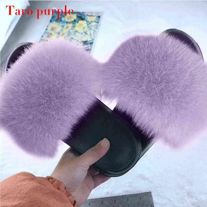 Women Winter Furry Warm Slippers Indoor Home Casual Sponge Wig Slides Plush Hair Sandals Women SlipOn Open toe Flip Flop J220716