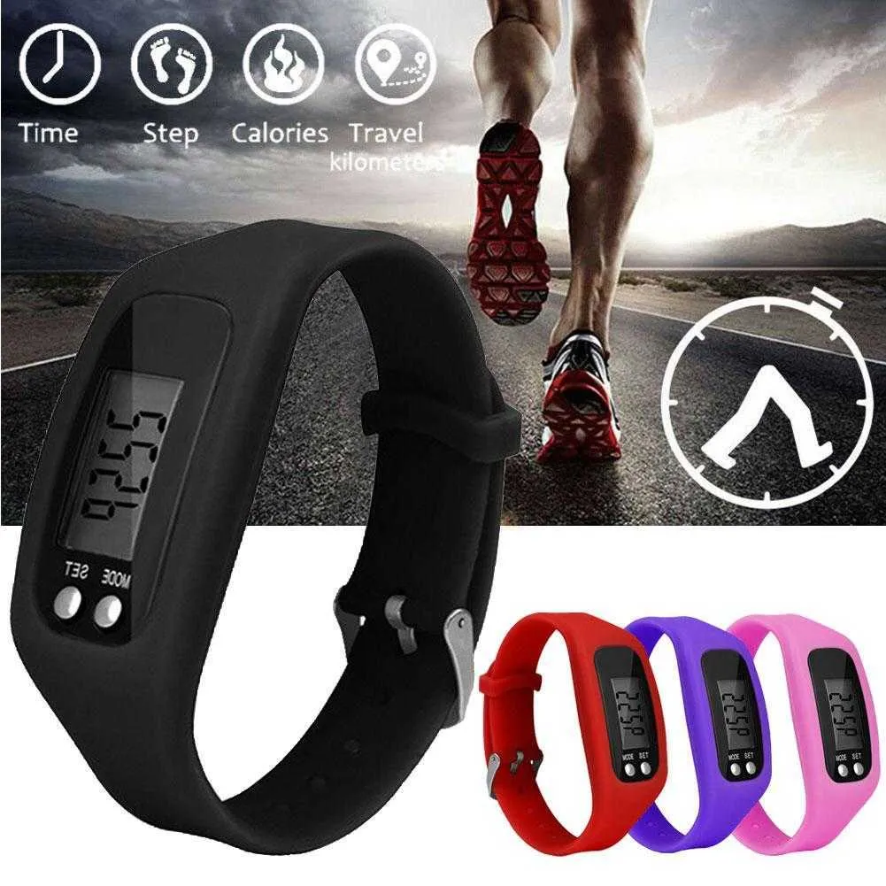 Smart armband g￥ngavst￥nd titta p￥ kalori r￤knare digital b￤rbar naturhike pedometer tillbeh￶r sport elektroniska smarta armband as2022q