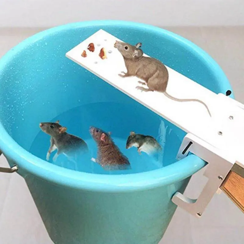 DIY Home Garden Pest Controller Rat Trap Quick Kill Seesaw Mouse