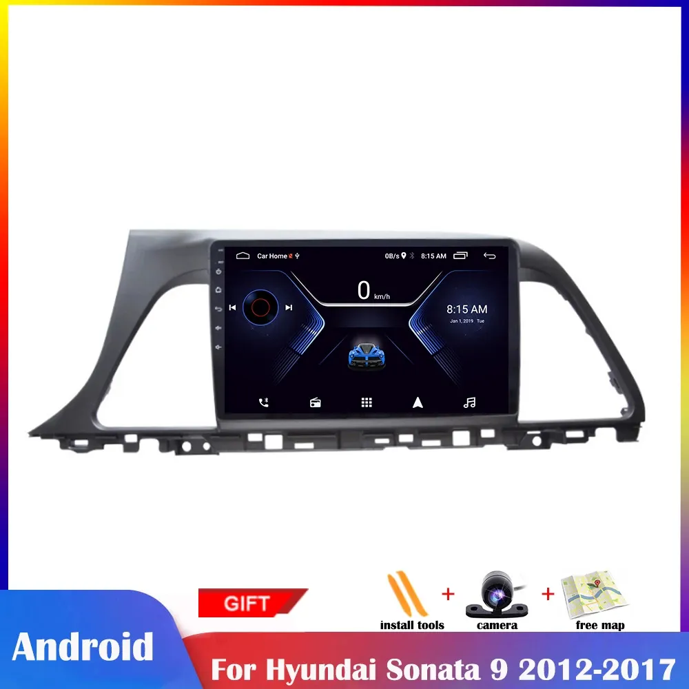 Multimedialne odtwarzacz wideo z systemem Android dla Hyundai Sonata 9 2012-2017 Auto Head Unit z Wi-Fi Bluetooth Radio