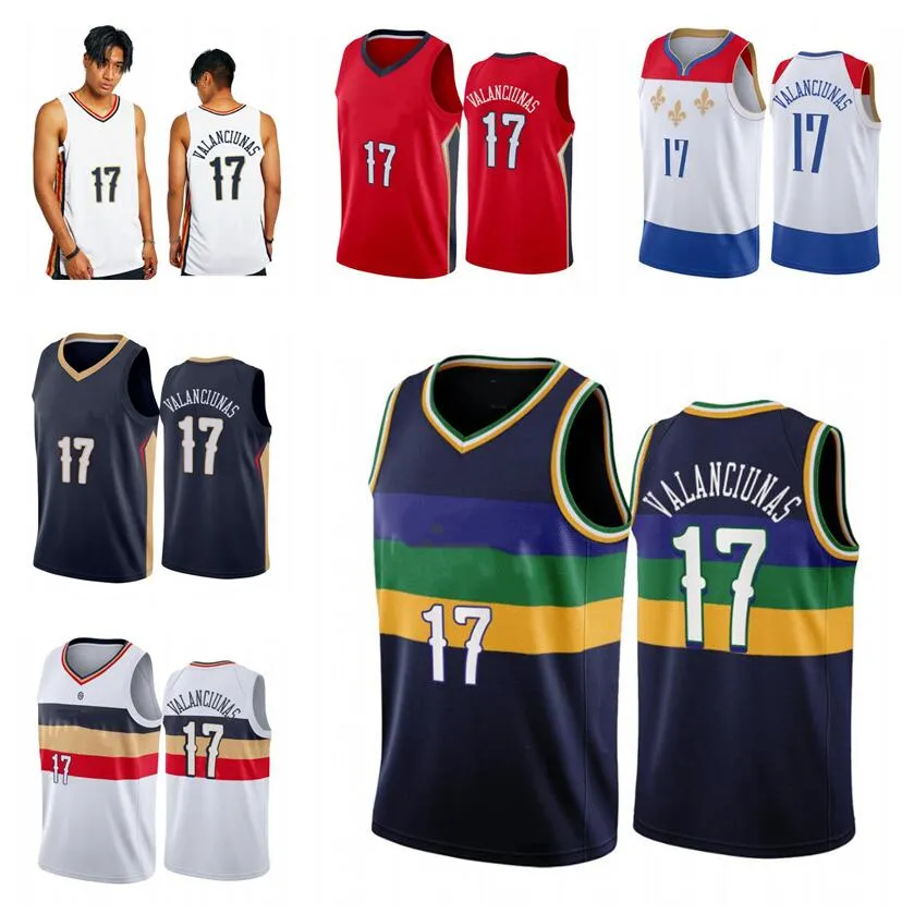 Jersey de basquete Jonas Valanciunas 2002-23 Nova temporada de camisas da cidade de jovens homens em estoque