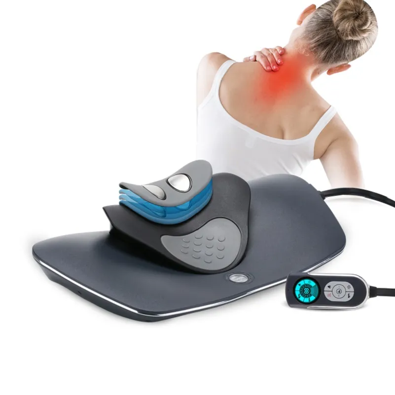 Multifunktionell cervikal dragenhet Neckmassage Kudde Shiatsu Massager Mini Fitness Instrument