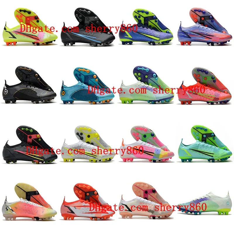Vapores 14 Elite Pro Ag Soccer Shoes Cleats المدربون رجال في الهواء الطلق Neymar Cristiano Ronaldo CR7 Boots Boots