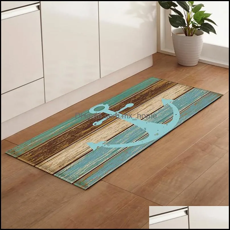 Beach Stone Shell Print Kitchen Mat Non Slip Area Rug Modern Living Room Balcony Bathroom Nordic Carpet Doormat Hallway Bath Mat