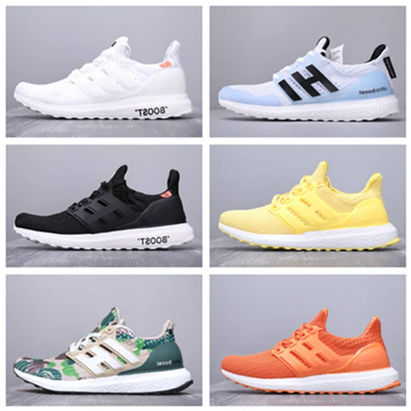 Wysokiej jakości markowe buty męskie buty do biegania Sneaker Triple Black Cloud White Solar Yellow Sub Green Night Flash Bred Oreo Ultras Women Casual Sports Trainers 36-47