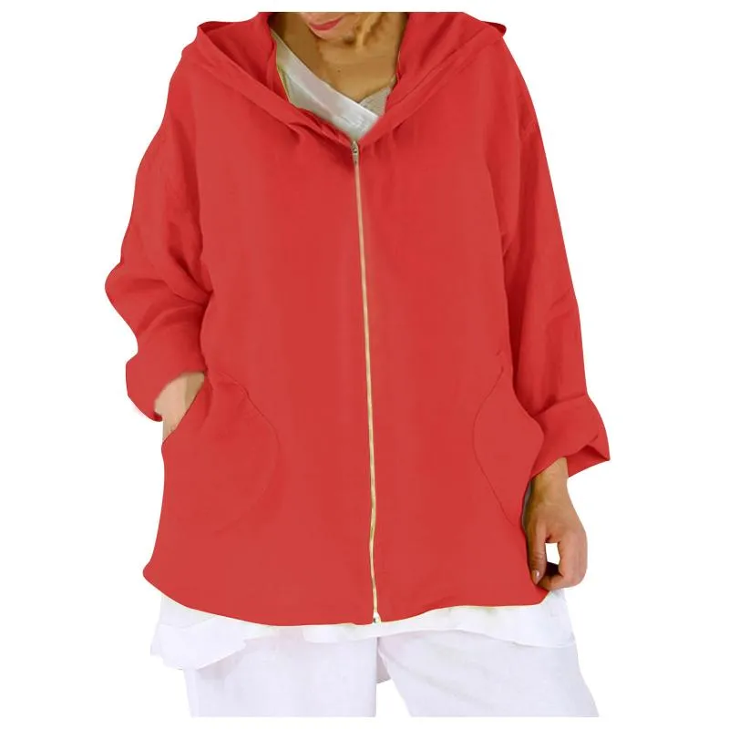 Women's Jackets Sweatshirt Plain Casual Hooded Jacket Coat Sweat Sports Hoodie Up Zip Womens Women's CoatWomen's