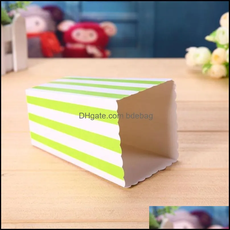 Gift Wrap 12pcs Favor Candy Treat Popcorn Boxes For Wedding Party Supply Baby Shower Favour Corn Kid Decoration