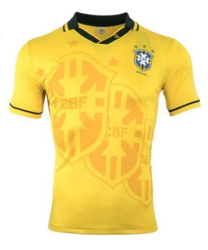 Camisa De Futebol Brasil II Rivaldo Azul Camiseta 2002 - Desconto