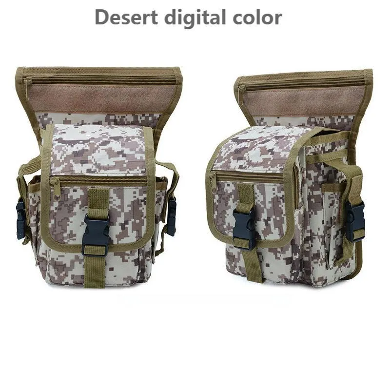 Military Tactical Drop Leg Bag Thigh Hip Pack Hunting Bags Waist Packs Hiking Riding Men Fishing Tool Pouch Fashion