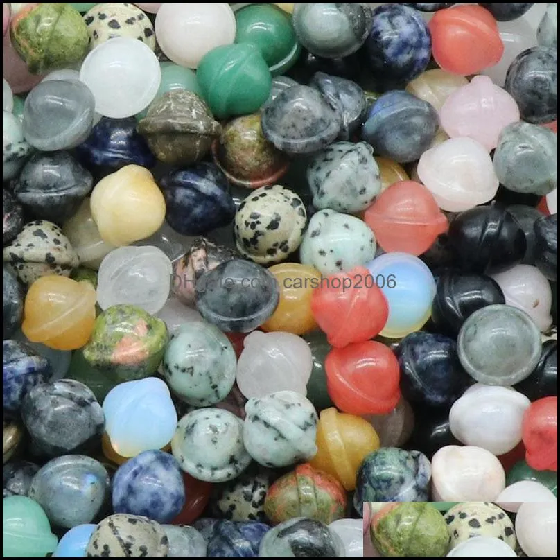 Natural Stone Mini planet Ornaments Quartz Healing Crystals Energy Reiki Gem craft Hand pieces Living Room Decoration