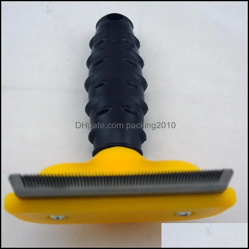 Pet Brush Dog Cat Comb Hair Removal Long Hair Short Hair Dog Grooming Deshedding Edge Tool T0143
