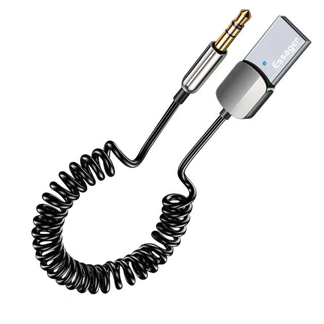 Adaptateur Bluetooth Aux, câble Audio pour voitures, USB, prises 3.5mm, récepteur, émetteur, haut-parleurs de musique, Dongle mains libres