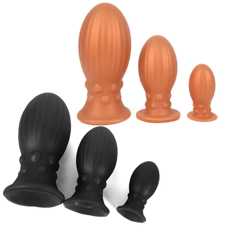 Tapón Anal Flexible suave con ventosa, expansión del ano, silicona líquida, juguetes sexys para hombre, masturbador para mujer