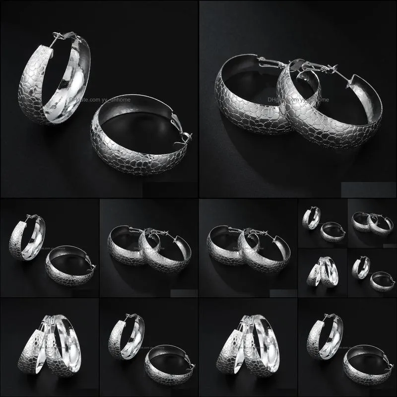 925 Silver Creative Snakeskin Earrings For Women Party Wedding Big Lady Luxury Jewelry Holiday Gifts