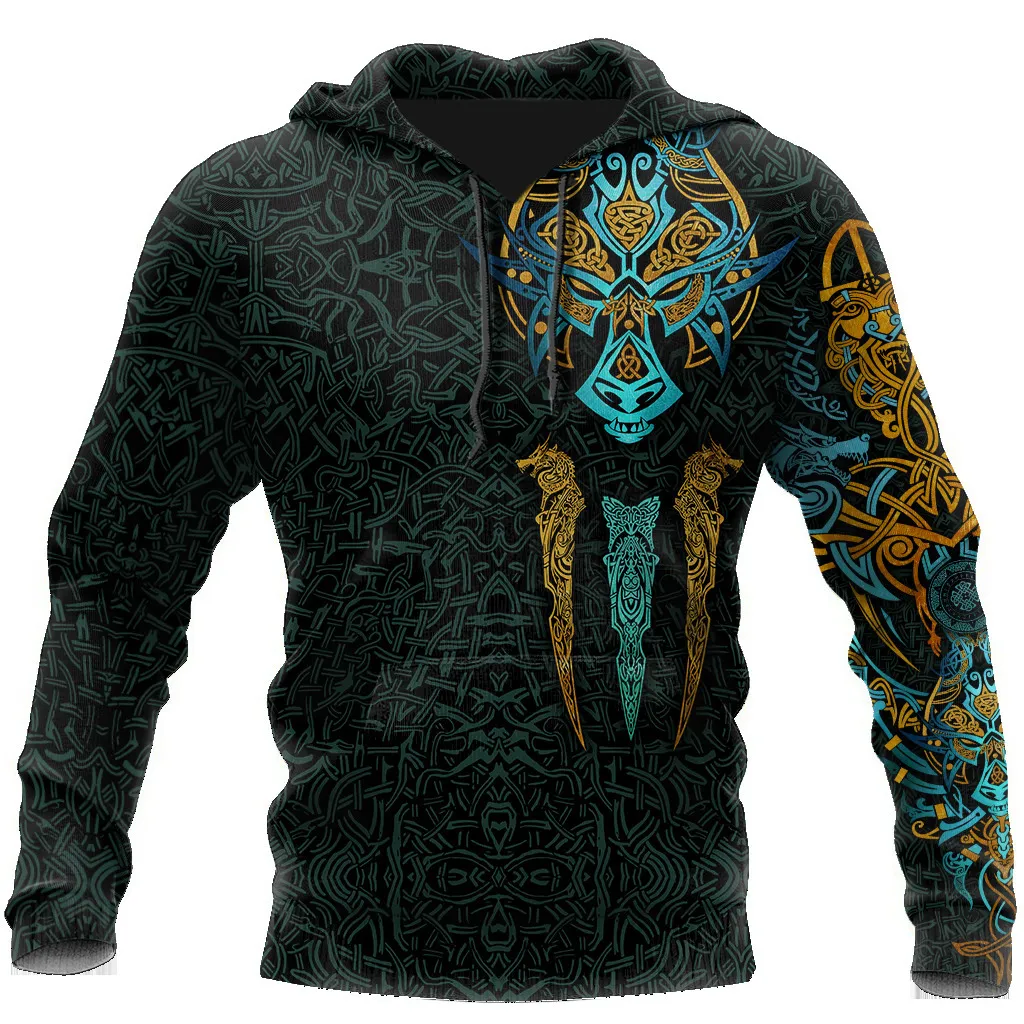 Heren Hoodies Sweatshirts Spring en Autumn Street Warrior Tattoo Fashion Sports Suit Gepersonaliseerd Custom 3D Printing Hoodielight Jacket Man 230206