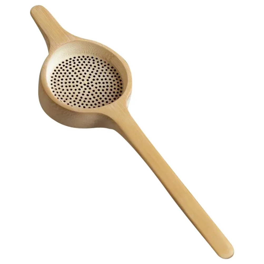 Tea Residue Infuser Anti-scald Bamboo Tea Filter Home Tea Filtering Tool LX4657