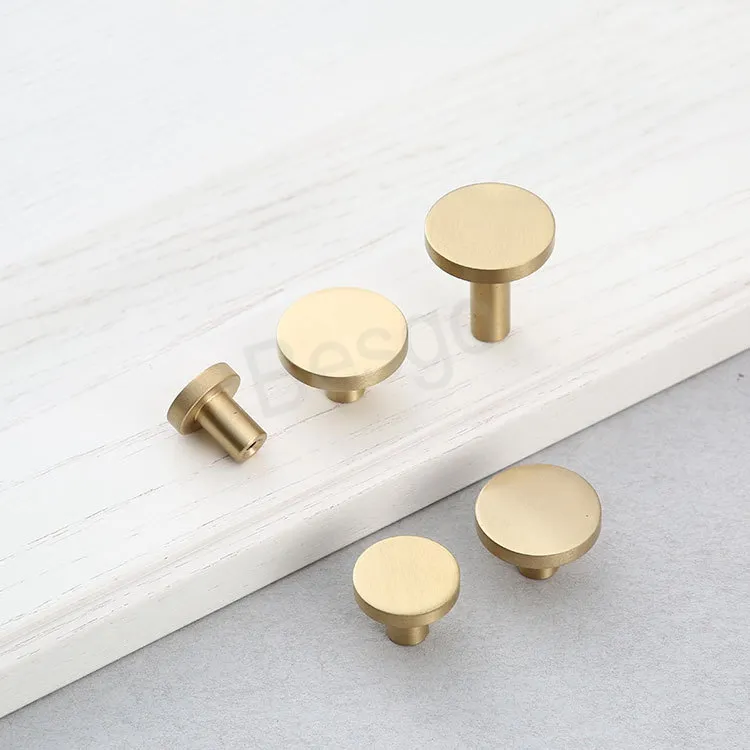 Brass Cabinet Knobs Solid Brass Drawer Pulls - Wardrobe & Cabinet ...