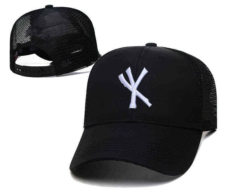 2022 Modna NY Snapback Baseball Caps Wiele kolorów szczytowa czapka Nowa regulowana kość snapback