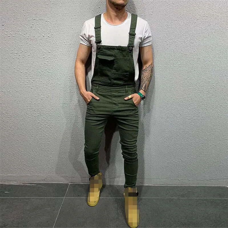 Red denim overalls mens shop