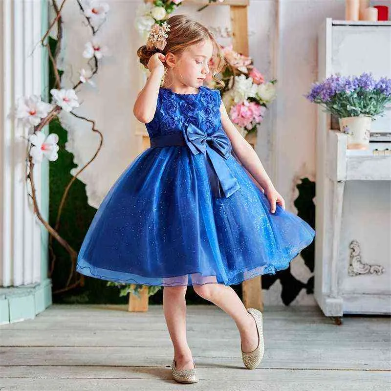 Christmas Dress Girls Santa Clus Costume Baby Kids Dresses For Girls Party Dress Winter Snowman Clothes Children 6 7 8 10 Years G220518