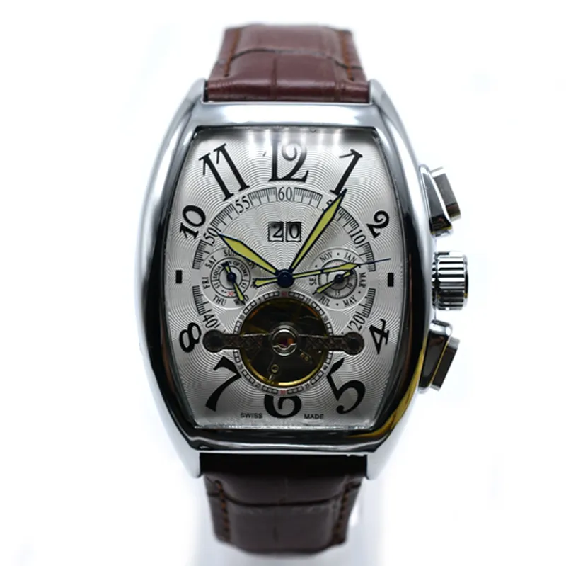 Hommes Marque De Luxe Robe Bracelet En Cuir Automatique Mécanique Montres Date Affaires Conception Militaire Homme Horloge Homme Montres Relogio Masculino