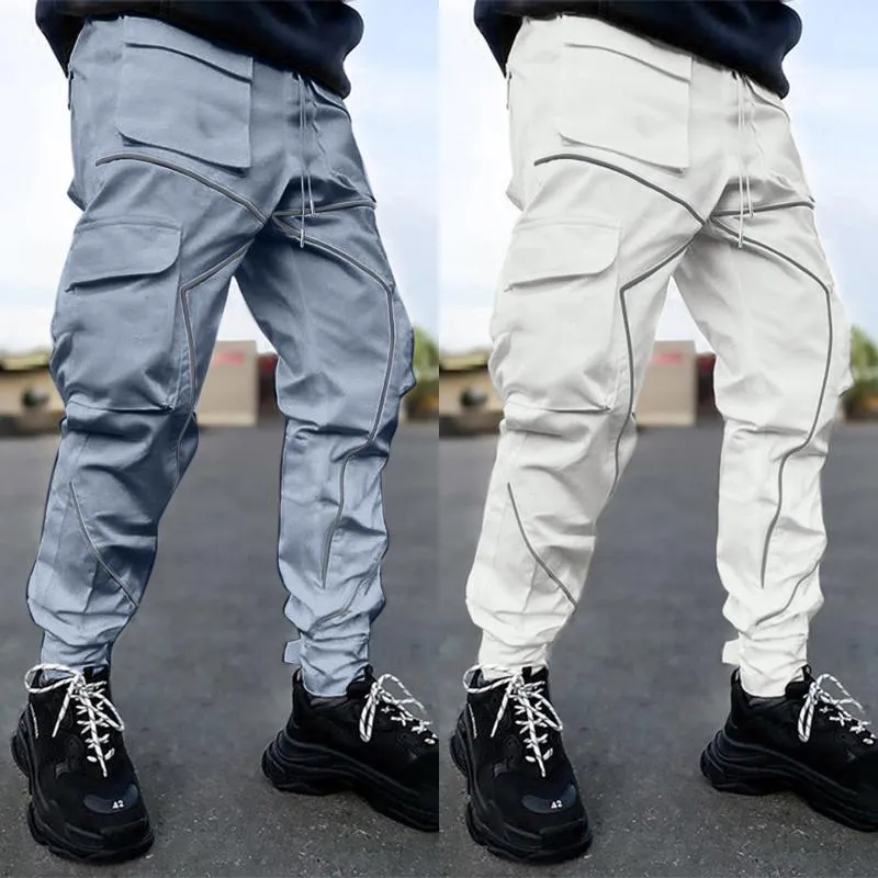 Heren broek heren casual ontspannen fit sport peuter 4 vracht hiphop techwear harem pant jogger jogger jogger jogger met mannen