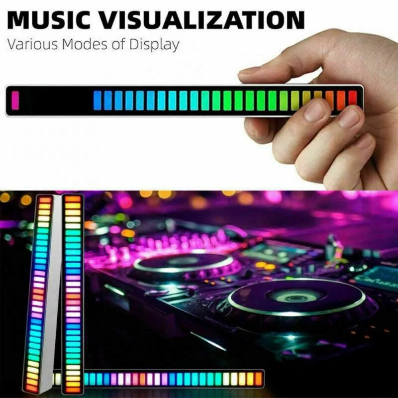 Smart Automation Modules Display Pickup Rhythm Lights 32 Bit Led Sound Control Night RGB Lampada da scrivania a tubo ricaricabile Car Room Table DecorSma