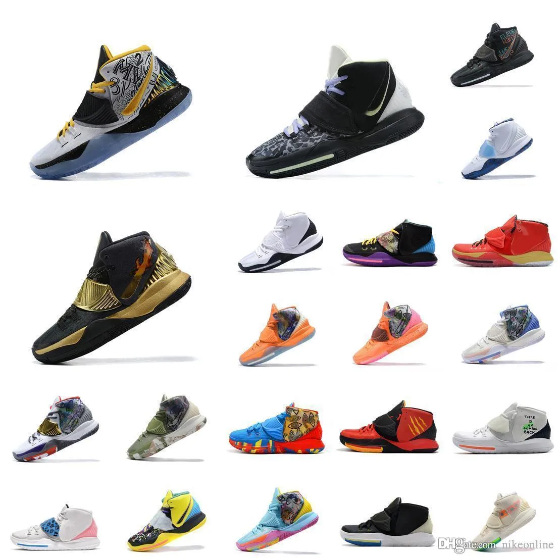Uomo Donna Irving Kyrie 6 Scarpe Da Basket Bambini Kyries 6s Vi Sneaker Tennis White Gold Black BHM N7 Vast Grey Bruce Lee Miami Mamba Da Price DHgate