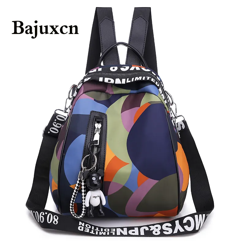 Zaino multifunzione Donna Impermeabile Oxford BAGPACK Female Anti Femmina Zaino Zaino Backpag per ragazze Sac A Dos Mochila 220323