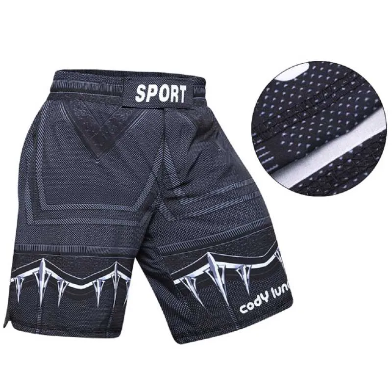 Shorts pour hommes personnalisés pour hommes à séchage rapide imprimés Sports Grappling Combat BJJ Arts martiaux MMA ShortsMen's