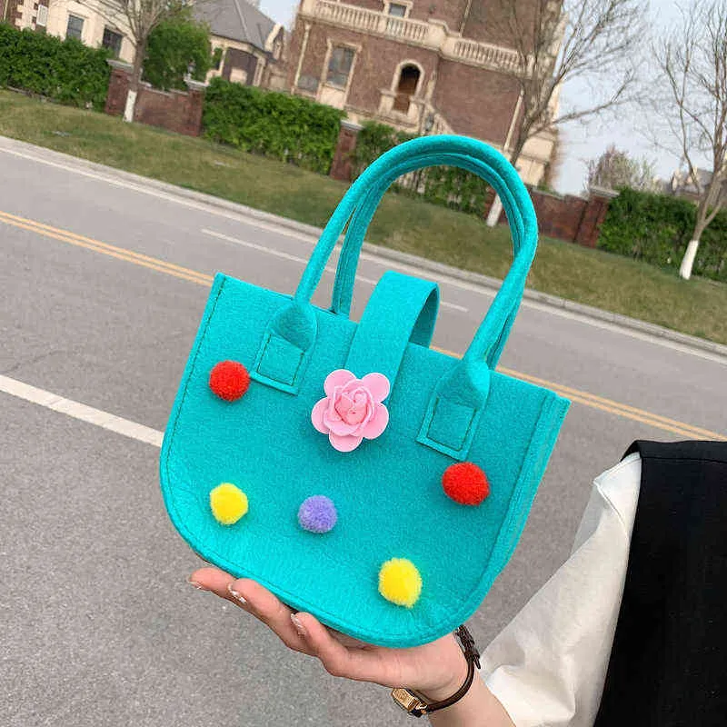 Summer Companion Gift Bag Happy Candy Mommy Bag Candy Colored Felt Handbag Gift Bag 220616