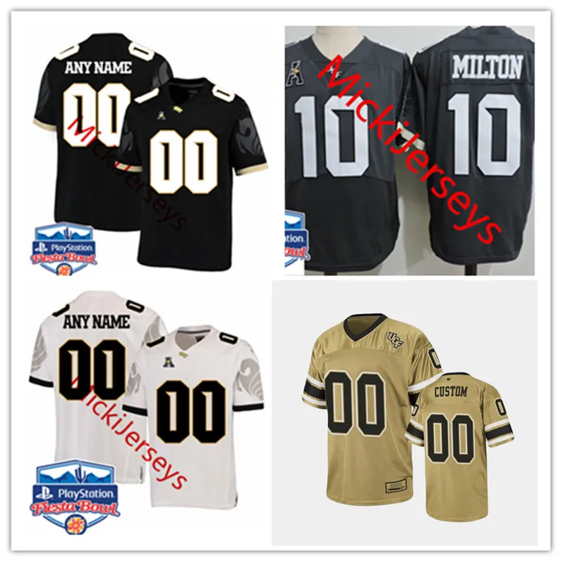 NCAA McKenzie Milton Jersey Benutzerdefiniertes UCF Knights genähtes Fußballtrikot 8 Daunte Culpepper Jaylon Robinson 11 Breshad Perriman 16 Mikey Keene Dyllon Lester Trikots